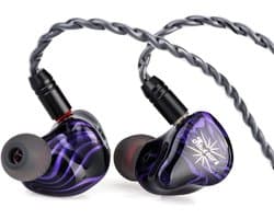 Kiwi Ears Quartet - Hybrid In-Ear Monitor - 2DD+2BA Drivers - Purple