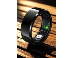 Parya – Smart Ring - Europese ringmaat 60- Waterdicht – Slaapmonitor – Hartslagmeter - SpO2 Monitor - Dagelijkse Activiteitstracking - Mobiele App – Zwart