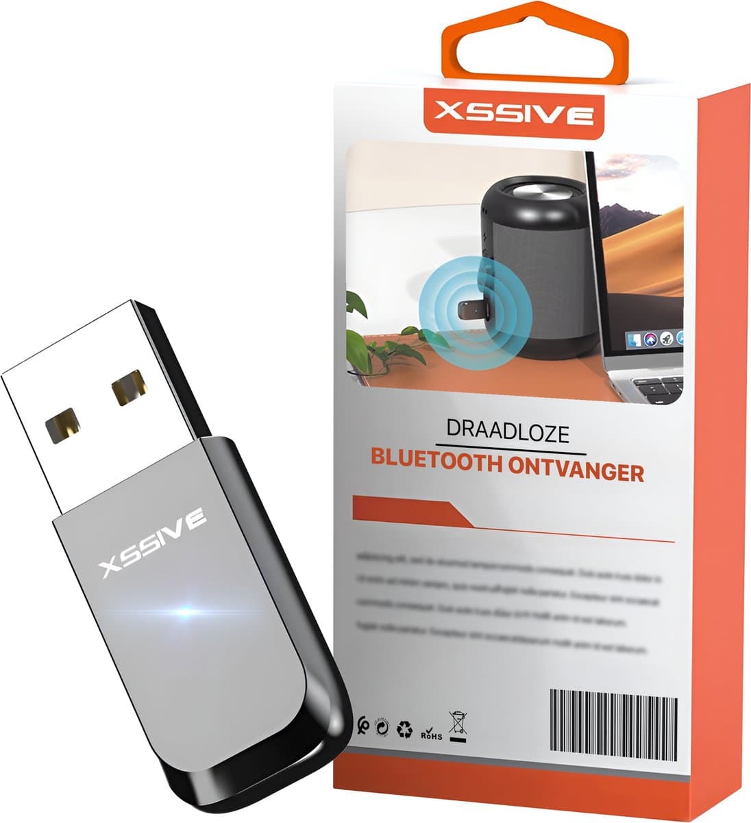 Xssive BTR01 Audio Bluetooth Receiver - USB naar Draadloze Audio Bluetooth Ontvanger - Auto Carkit - Voor Oude Speaker, Stereo Set, Auto Radio, Autoradio — afbeelding 1