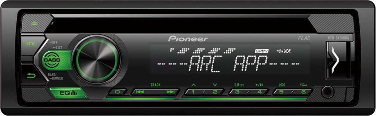 Pioneer DEH-S120UBG – 1-DIN autoradio met CD-speler, USB & AUX – 5-bands equalizer – 4×50 W — afbeelding 1