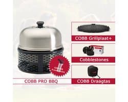 COBB Pro Voordeelpakket | Grillplaat + Cobblestones + Draagtas