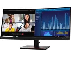 Lenovo ThinkVision P34W-20 Curved - 34 Inch WQHD 3440x1440 - USB-C Dock Monitor - Nieuw