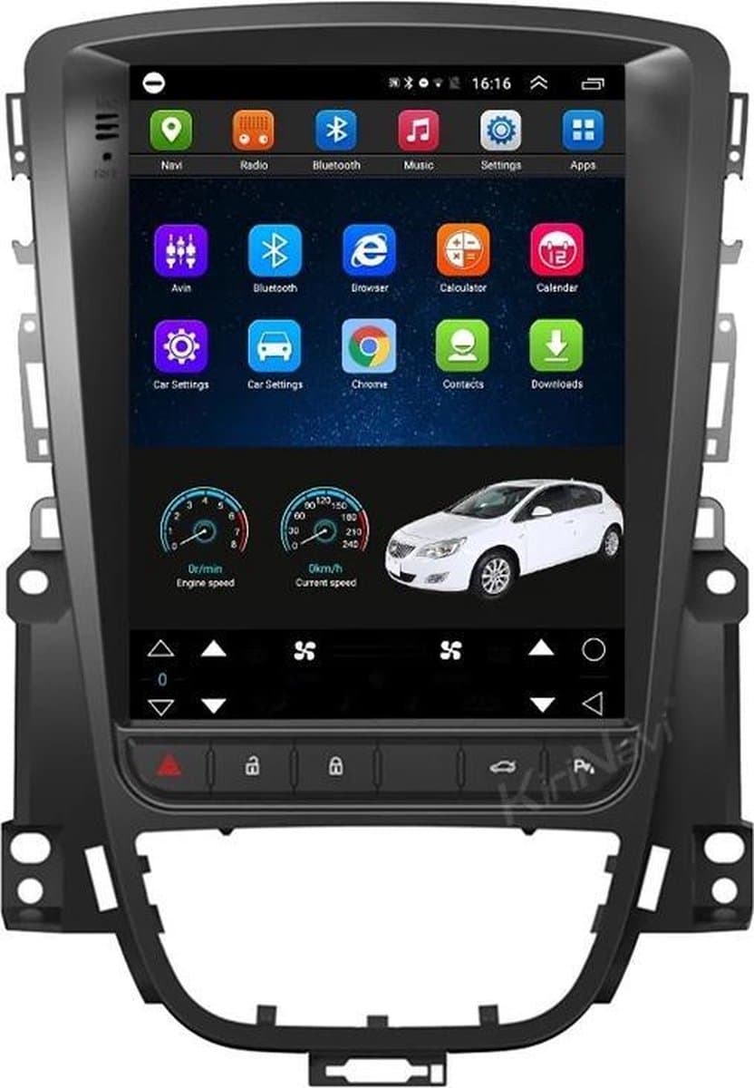 CarPlay geschikt voor Opel Astra J 2010-2015 Android 12 Navigatie en multimediasysteem Bluetooth USB WiFi 8core 4+64GB — afbeelding 1