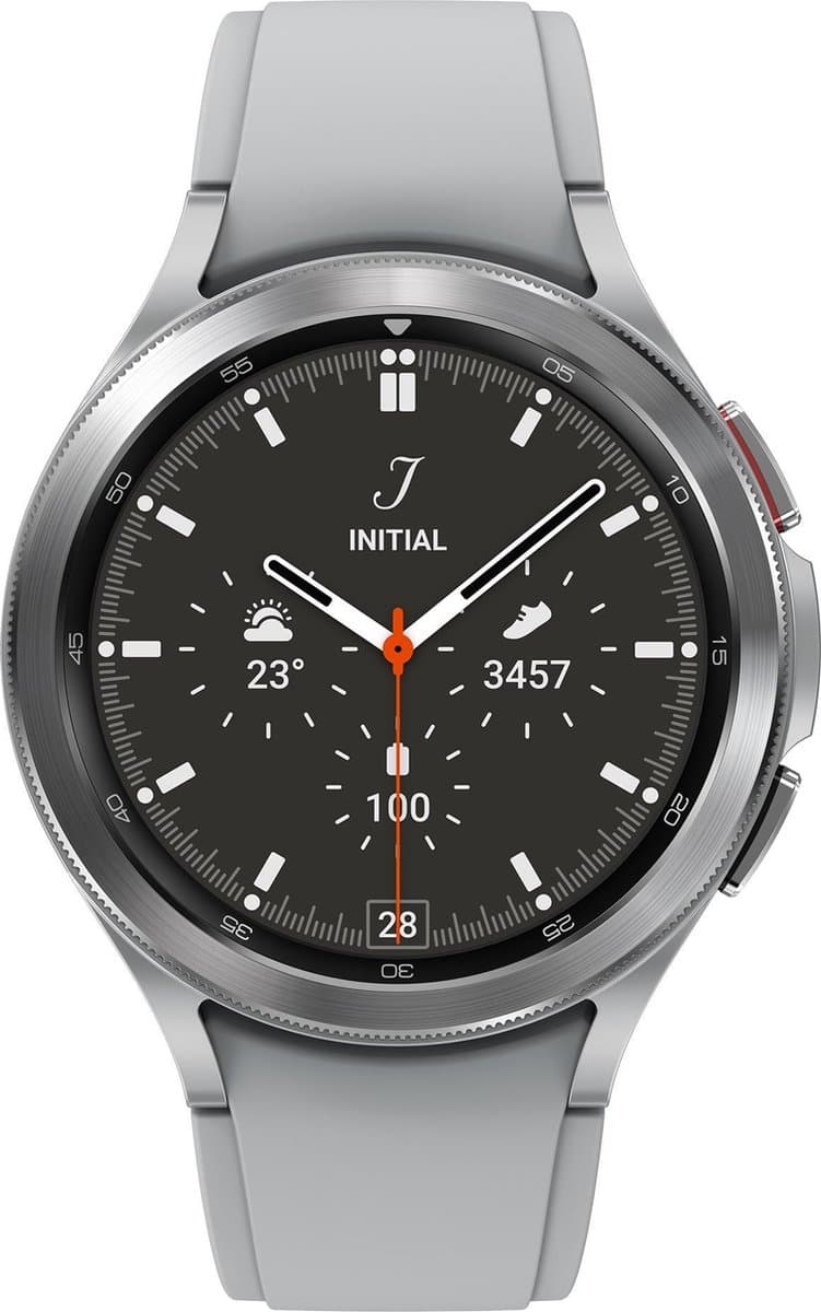 Samsung Galaxy Watch4 Classic - Smartwatch heren en dames - 46mm - Silver — afbeelding 1