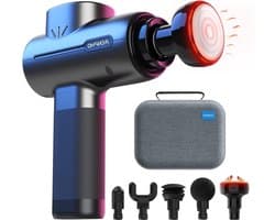 Massage Pistool Met Warmtefunctie - Active Massage Gun Spiermassage Pistool Stimulator Met Type-C Opladen - Herstel van Spierontspanning - Beste Cadeau voor Familie - Zwart