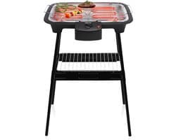 Tristar BQ-2883 Elektrische BBQ met Onderstel – Staande & Tafelbarbecue – 2000W – Zwart - Perfect voor Balkon of Camping