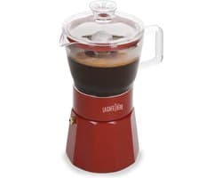 Espresso Maker, 6 Cups, 0.29 L, RVS, Glas, Rood - La Cafetière | Verona