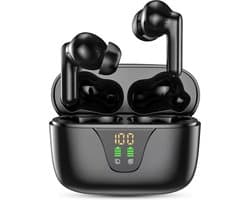 Golden Sound Oortjes draadloos - Draadloze oordopjes - Bluetooth oortjes - Active Noise Cancelling - Sport oordopjes - Led display - Touch functie - Geschikt voor elke smartphone & laptop