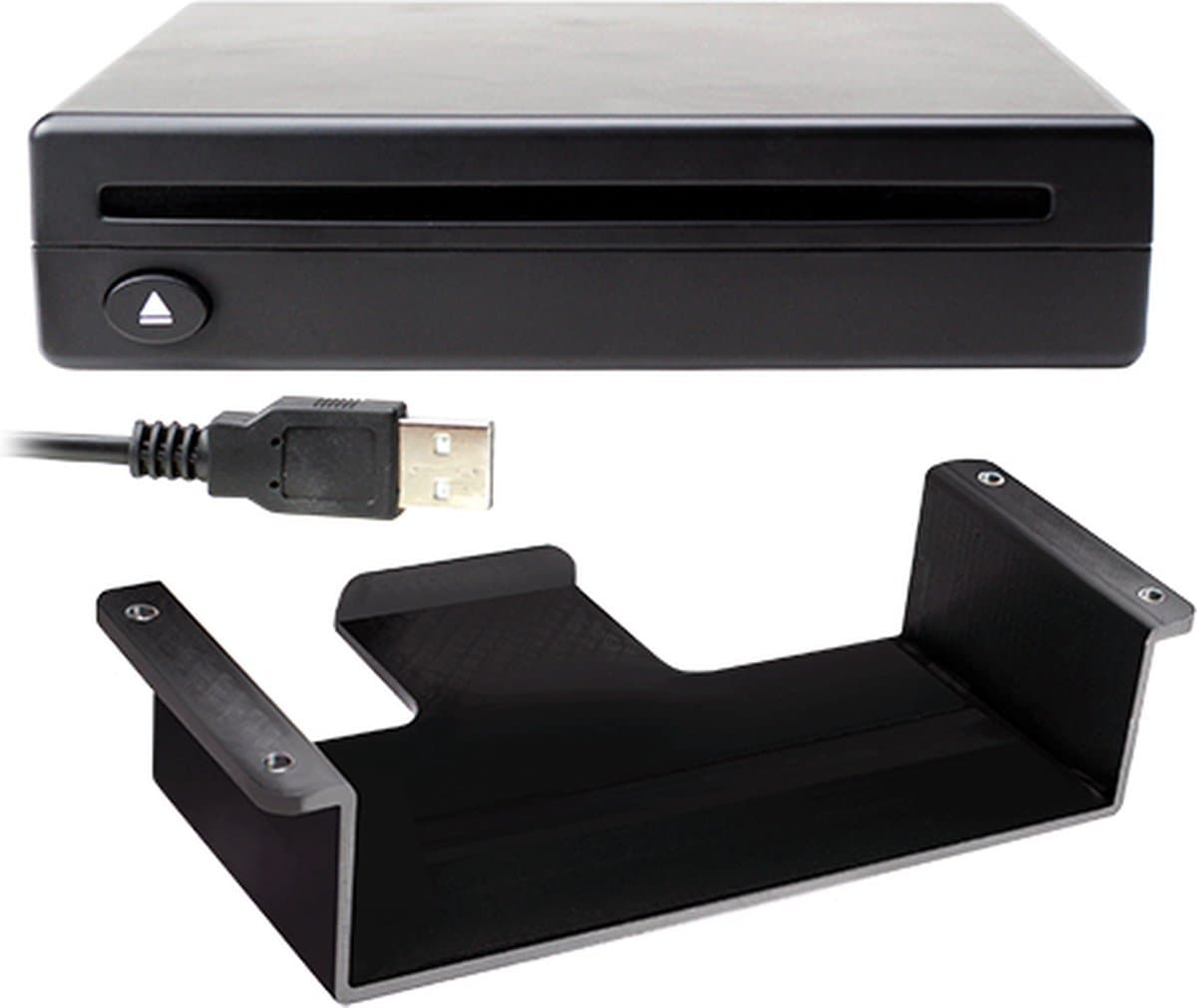 CD speler voor auto's zonder CD speler | Simpele USB plug and play | CD-ROM, CD-R, CD-RW | USB 2.0 | 148mm (D) x 145mm (W) x 35mm (H) — afbeelding 1