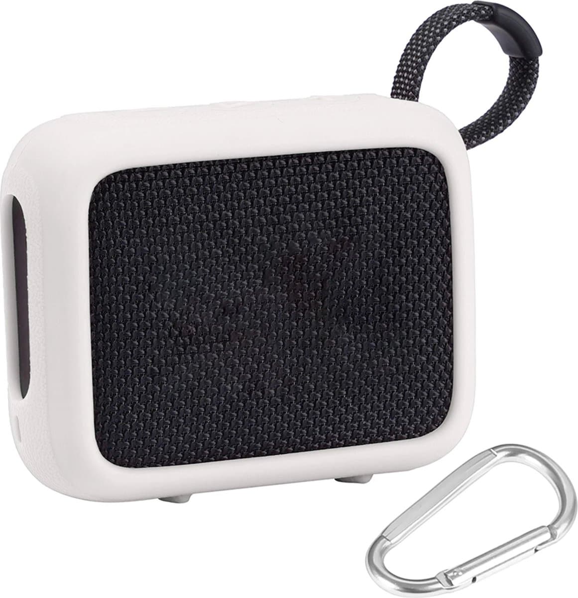 Beschermhoes geschikt voor JBL Go 4 Bluetooth Speaker - Meerdere Kleuren - Schokbestendig - Krasbestendig - Siliconen - Hoesje - Case - Bescherming - Grijs — afbeelding 1