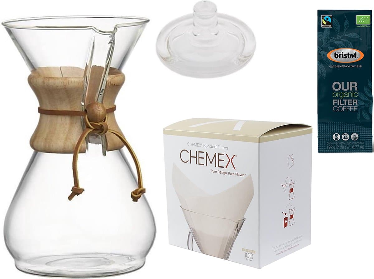 Chemex Slow Coffee Set, 6-kops — afbeelding 1