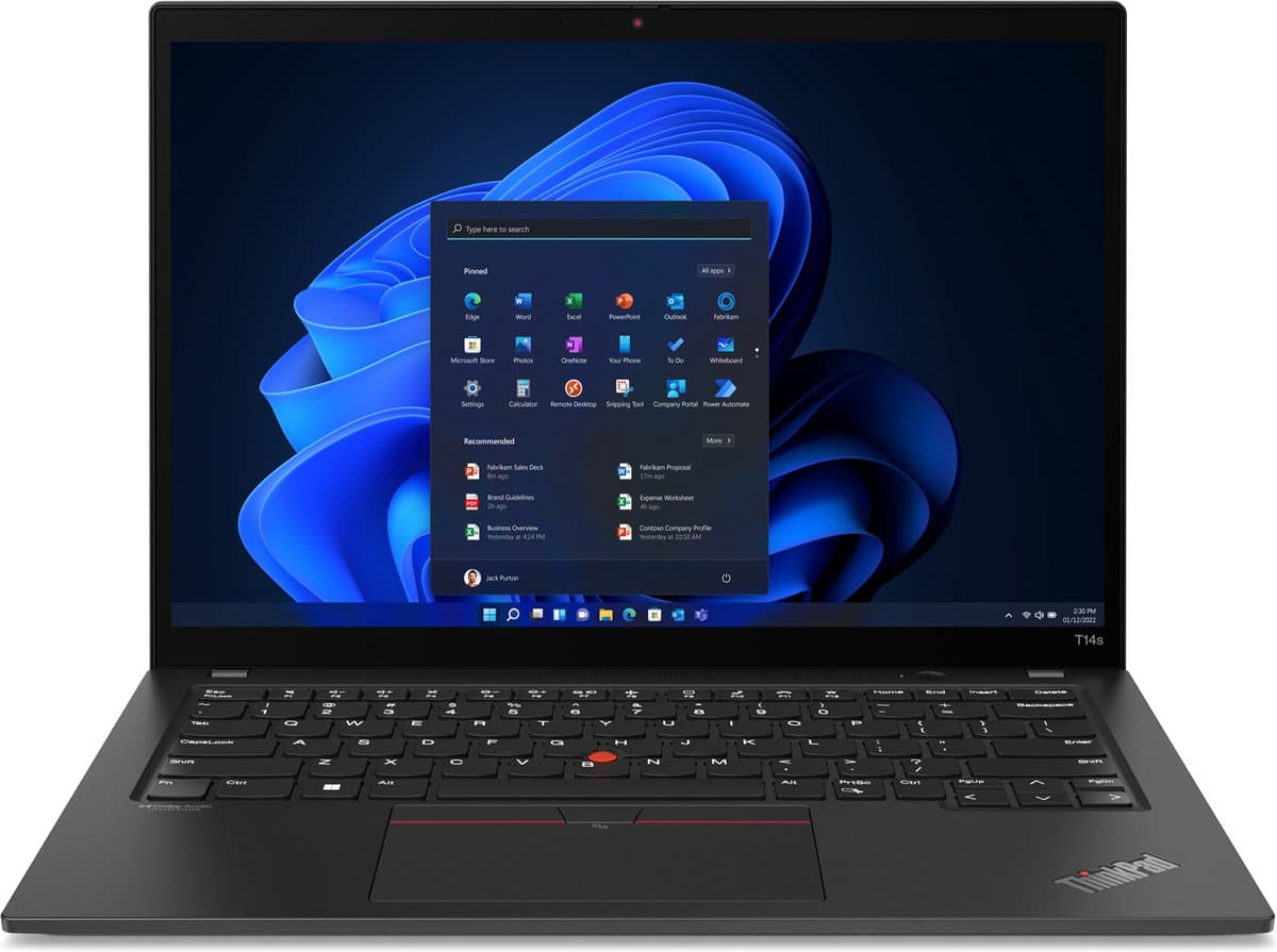 Lenovo ThinkPad T14s Gen 3 | Intel Core i7 | Intel Iris Xe Graphics | (″) | 512 GB SSD | 16 GB DDR4 | UK | WiFi | Windows 11 Pro — afbeelding 1
