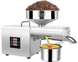 Automatische machine voor oliepers, commerciële olie-extractor, voor kokosnoot, olijfzaad, linnen, pinda, ricinus, hennep, knoopzaad, kanula, sesam
