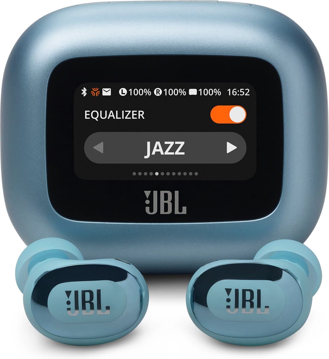 JBL Live Buds 3 - Draadloze Noise Cancelling Oordopjes - Bluetooth Oortjes - In-ear - Smart Charging Case met Display - 40 uur batterij - Blauw — afbeelding 1