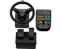 Logitech G Saitek - Farming Simulator Controller - Heavy Equipment bundel - Geschikt voor PC & Mac - Zwart