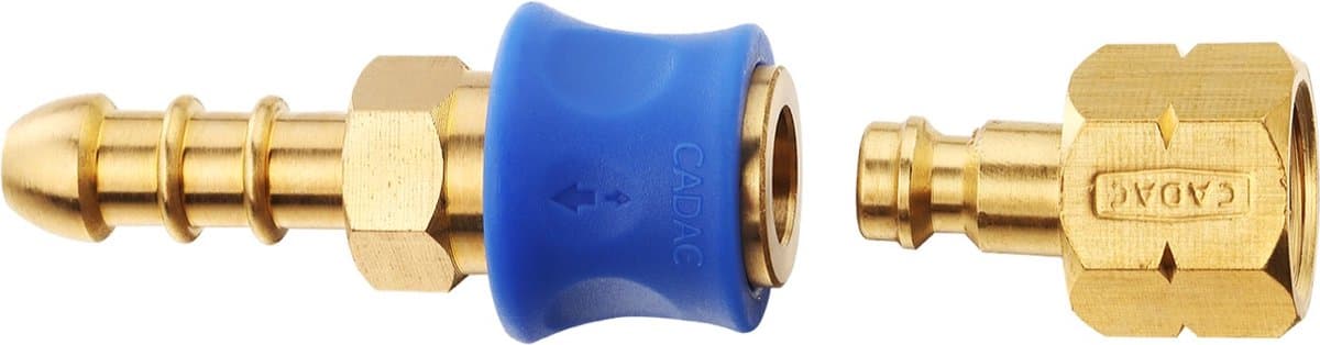 Cadac Quick Release Koppeling BBQ gas Koppelstuk 8mm met Quick Release koppeling — afbeelding 1