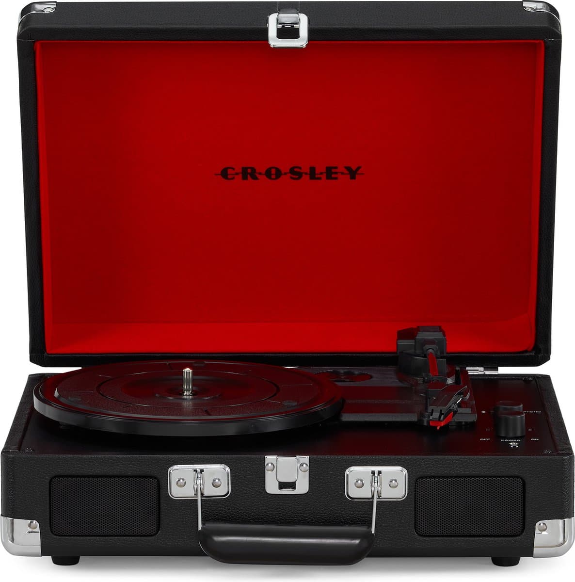 Crosley Cruiser Plus CR8005F-BK - Zwart - Bluetooth In/Uit Platenspeler — afbeelding 1