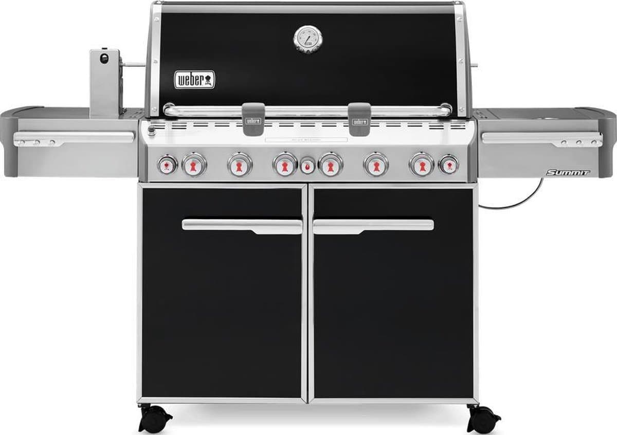 Weber Summit E-670 Black - Met GBS Grillrooster - Sear Station Brander — afbeelding 1