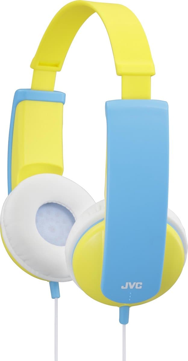JVC HA-KD5 - On-ear kinder koptelefoon - Geel/Blauw — afbeelding 1