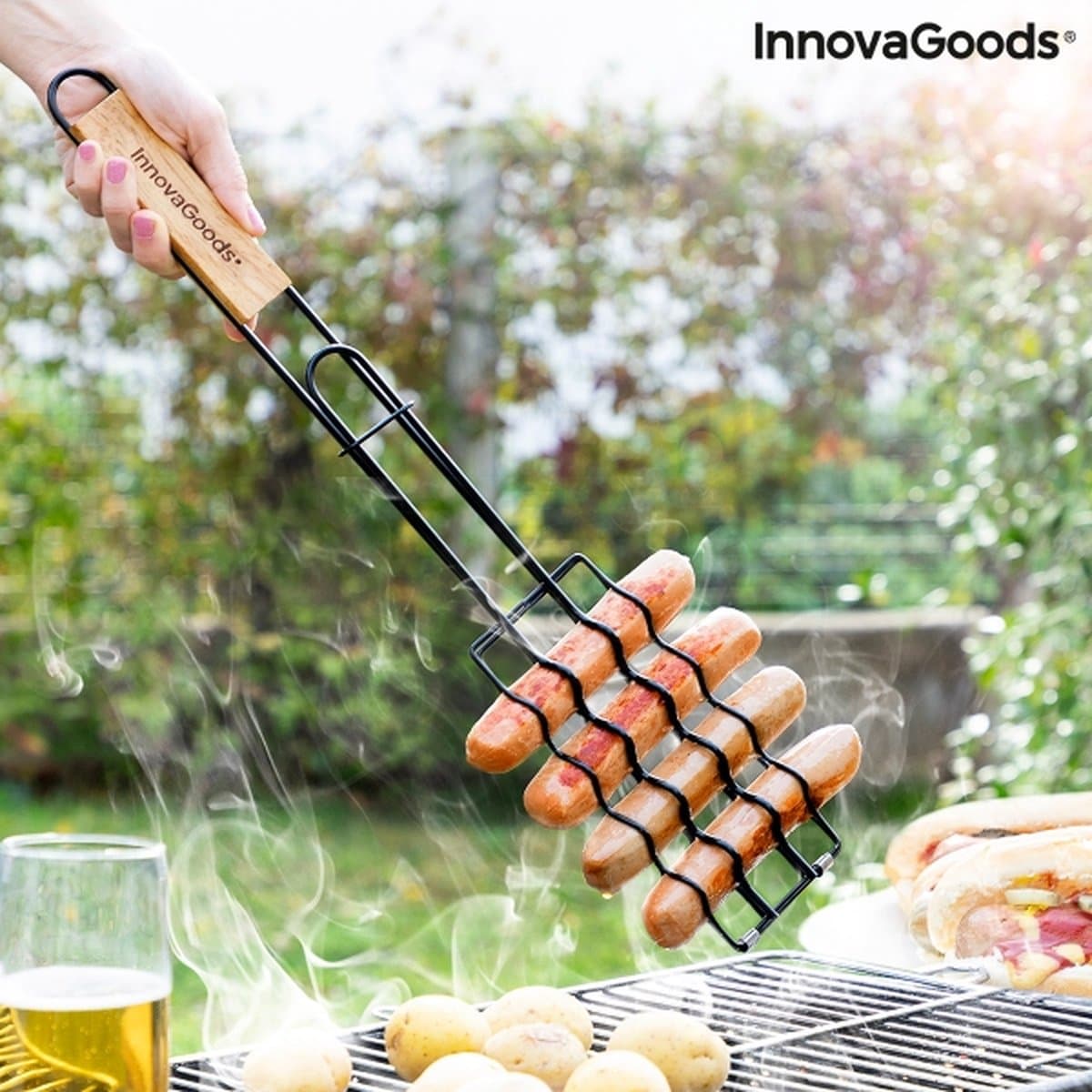 BARBECUEGRIL VOOR WORSTJES SOSKET - Bbq accessoires - Bbq accessoires rooster — afbeelding 1