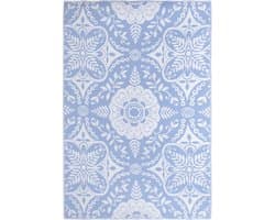 vidaXL - Buitenkleed - ARAKIL - 190x290 - cm - PP - babyblauw
