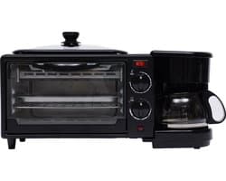 Het 3-in-1 Ontbijtstation - Koffiezetten - Brood Roosteren - Eieren Bakken - Oven - Camping kookstel - Studenten woning - Keukenmachine
