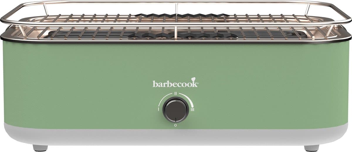 Barbecook E-Carlo elektrische tafel BBQ Paris Green 42,5x33x16,5cm — afbeelding 1