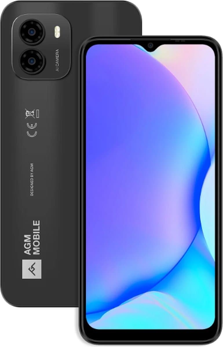 AGM Mobiles - NOTE N1 4G Smartphone 128GB - Android 13 - 50MP - Donker Grijs — afbeelding 1