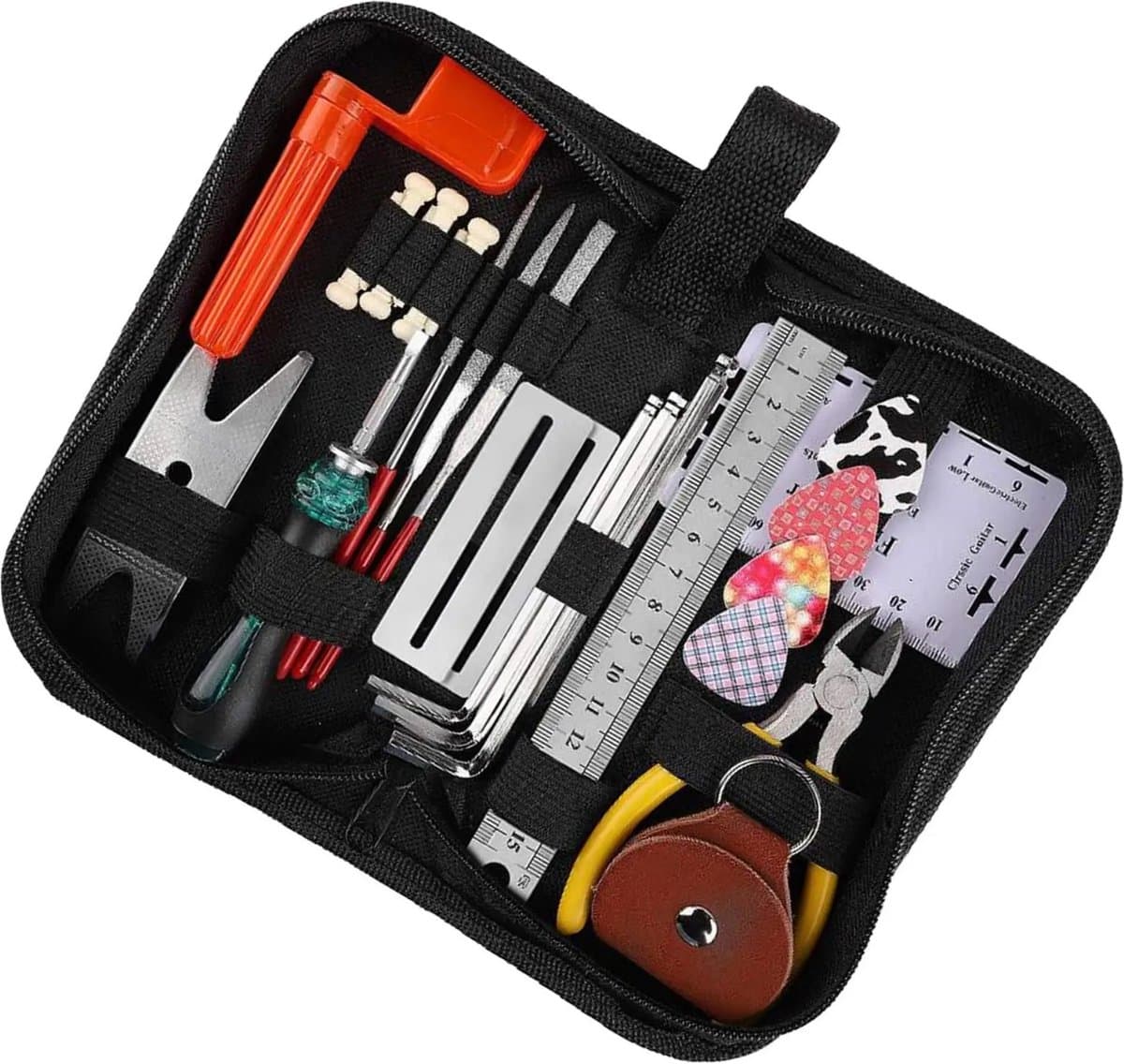 Gitaar Tool Kit Repareren - Gitaar 25 in 1 Tool Kit Repareren - Gereedschap & Accessoires Set Voor Guitar - Afstemmen & Reparatie - Toolkit - LOUZIR — afbeelding 1