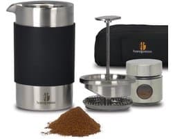 Draagbare Koffiemachine voor Reisgebruik - Compacte Mini Koffiezetter met Dubbelwandige Isolatie
