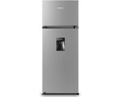 Heinner HF-HS205SWDE++ Koel-vriescombinatie met Waterdispenser – 206 L – LED-verlichting – Omkeerbare Deur – Zilver – 5 Jaar Garantie