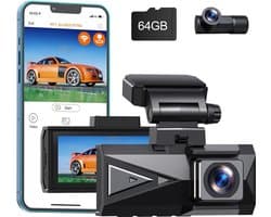 Ultra HD Auto Dashcam - 3840x2160P Frontale Dashcam - G-sensor, Loop-opname, Eenvoudige Installatie - Haarscherpe Beelden voor Veilig Rijden - Auto Dashboard Camera voor Ongeëvenaarde Opnamekwaliteit