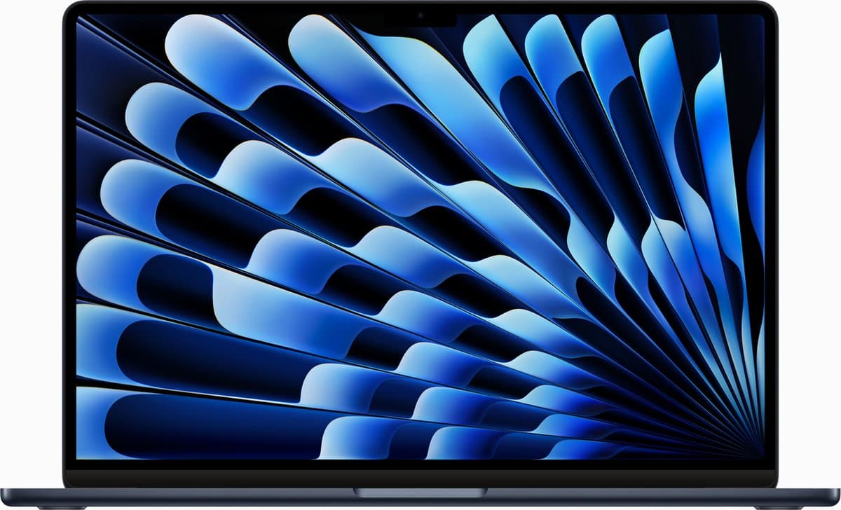 Apple Macbook Air (2023) MQKW3N/A - 15 inch - M2 - 256 GB - Middernacht — afbeelding 1