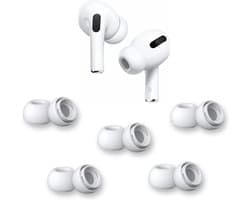 AirPods Pro Oordopjes Medium Wit - 5 Paar (10 Stuks) - AirPods Pro Ear Tips Vervanging - Siliconen Oordopjes geschikt voor Apple AirPods Pro Noise Cancelling