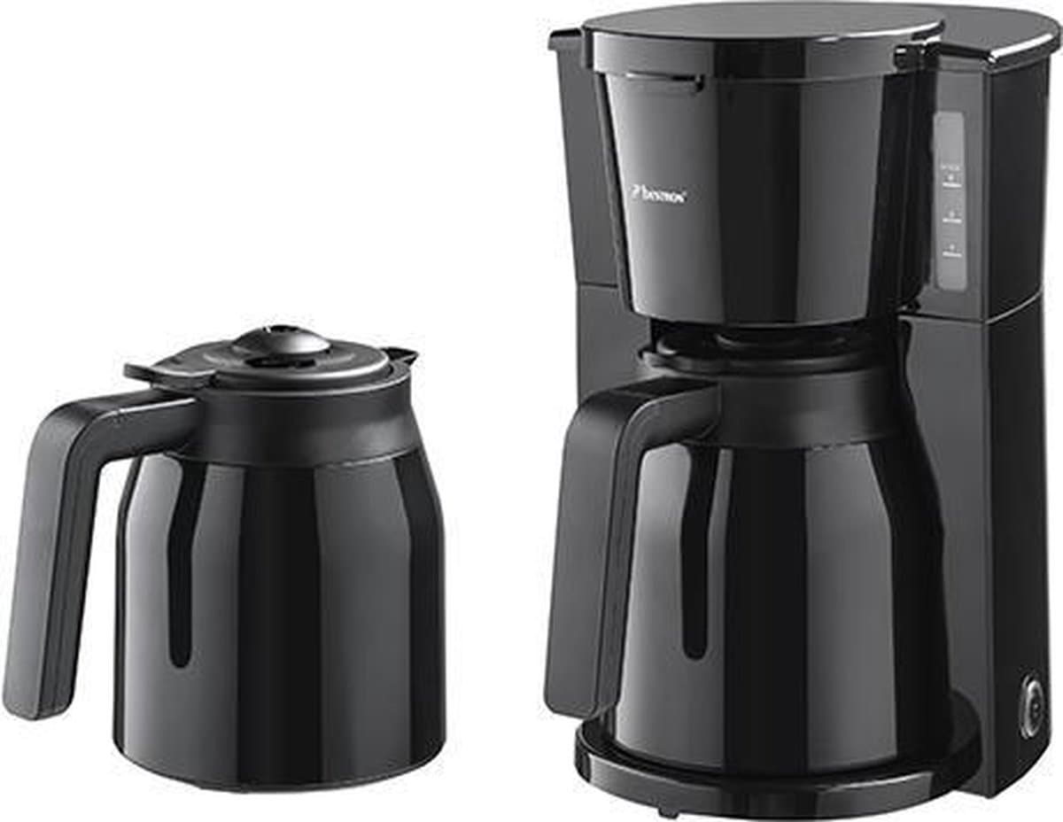 Bestron Koffiezetapparaat filterkoffie 900W - ACM900TD - 1 L, 8 koppen - Thermoskan - Zwart - 5 jaar garantie - WK — afbeelding 1