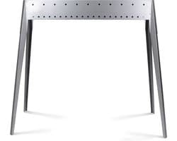 Spiedini Miami 80 - Luxe, smalle dubbelwandige barbecue zonder roosteer voor het grillen van saté of spiesjes - 80 cm lang, 11 cm breed - Materiaal: rvs