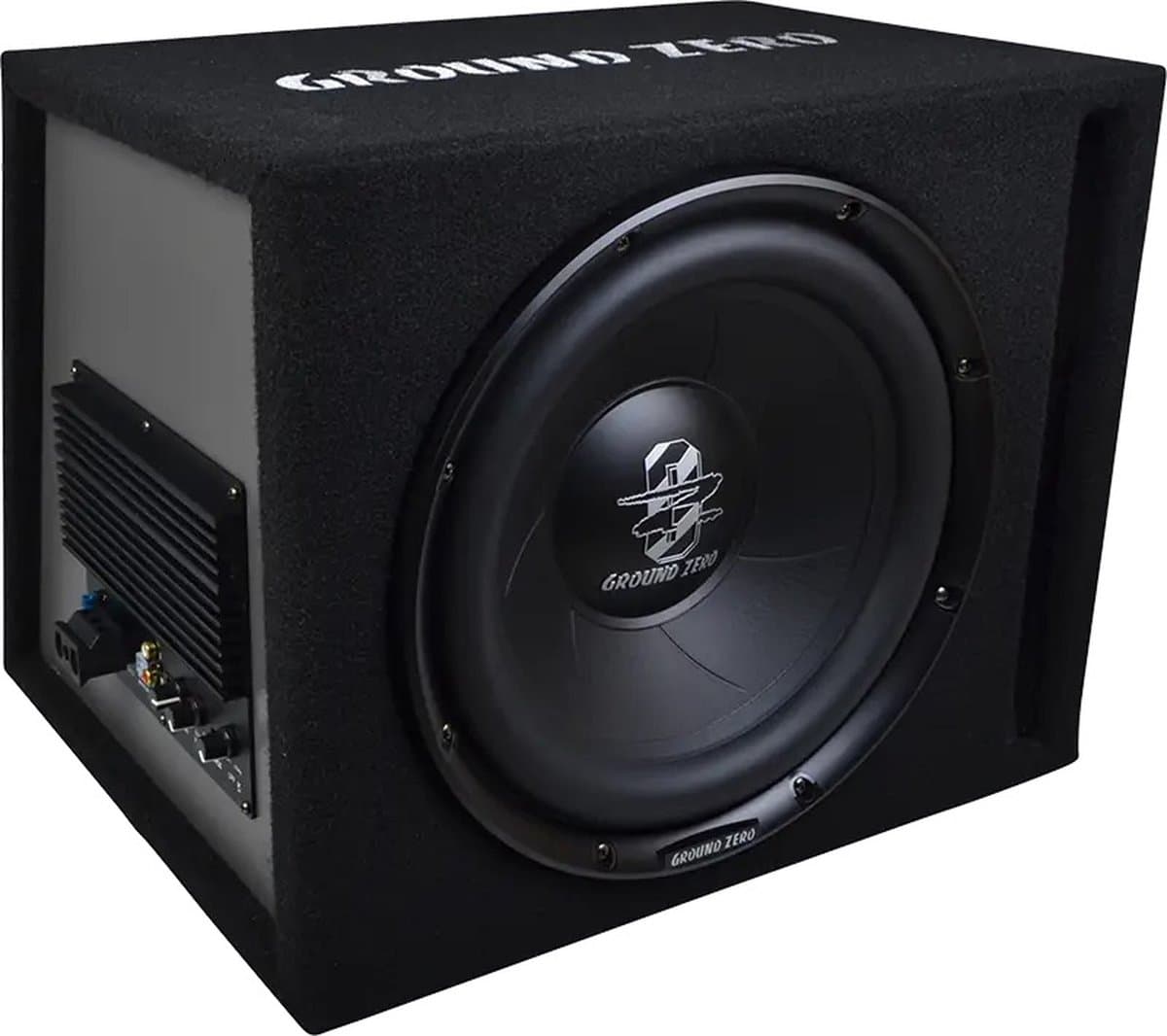 Ground Zero GZIB 25BR-ACT – Actieve Subwooferbox – 25 cm – 270W Max – Bassreflex – Auto-On — afbeelding 1