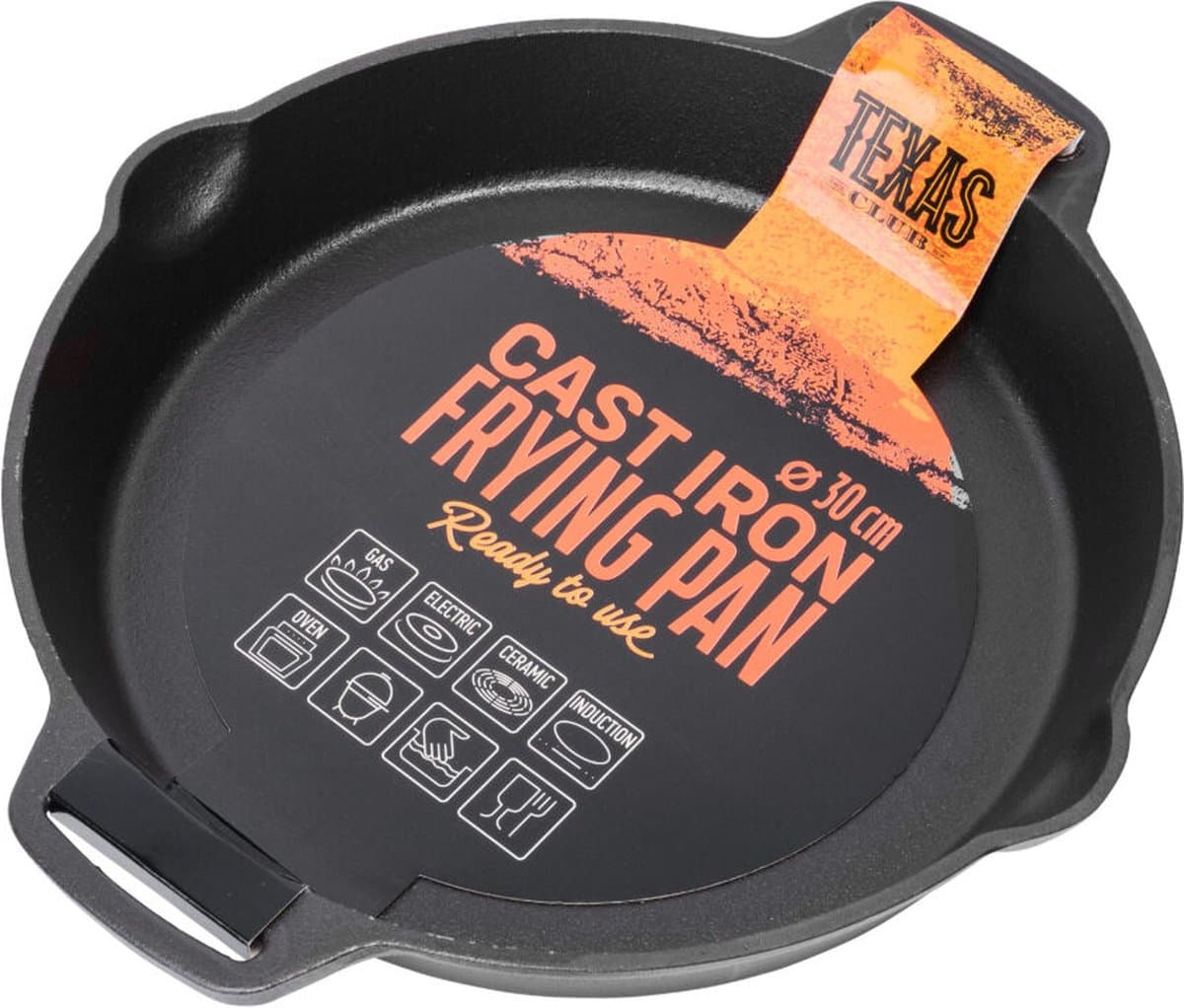 Texas Club - Ronde gietijzeren pan - 30 cm — afbeelding 1