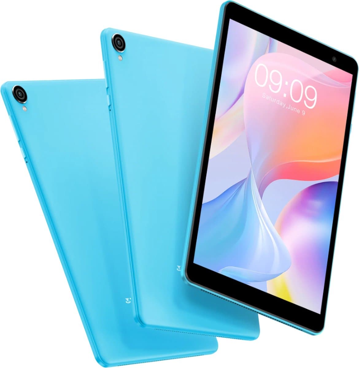 Elementkey Ai-15 Tablet - 3GB RAM met 96GB Opslag - WiFI - 8 Inch Snelle Tablet – Multitasken - Kids / E-reader - Licht - Aqua Blauw — afbeelding 1