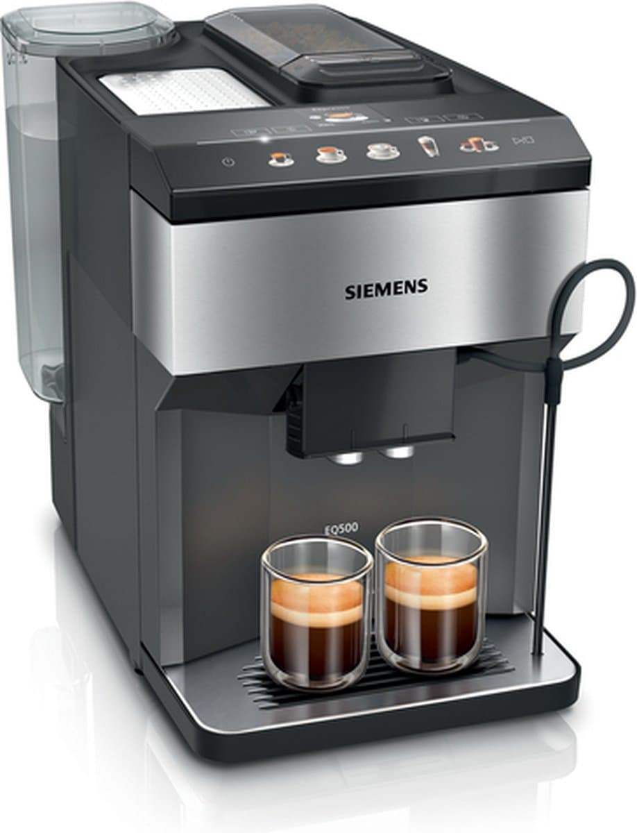 Siemens EQ.500 TP517DF3 - Volautomatische espressomachine - zwart - roestvrijstaal - Met bonenmaler - TFT display — afbeelding 1