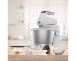 Deegmachine met Spatbescherming - Keukenmachine - Kneedmachine voor Zwaar Deeg - Wit