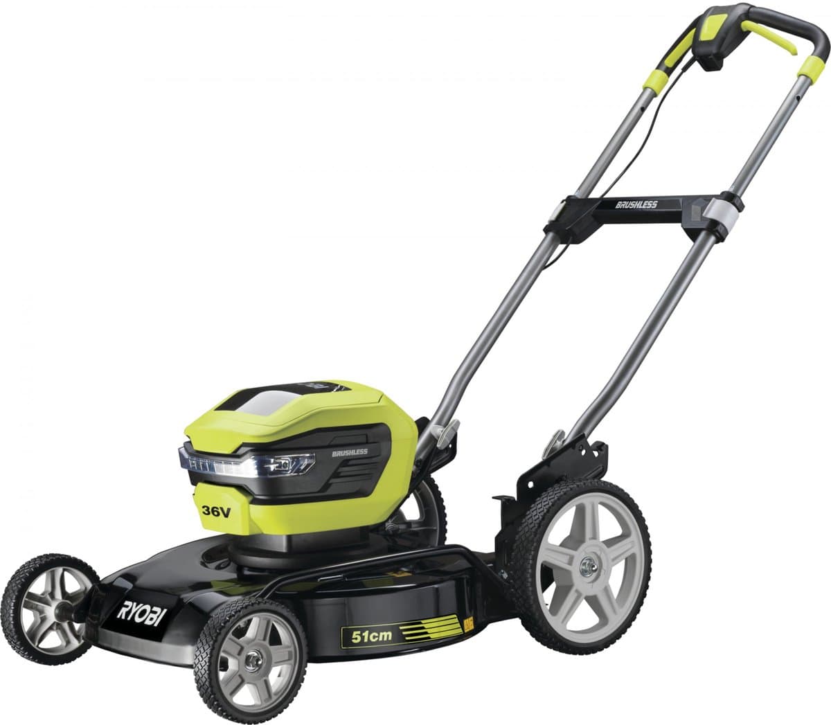 Ryobi ry36lmmx51a-140 36 v accu mulchmaaier brushless — afbeelding 1