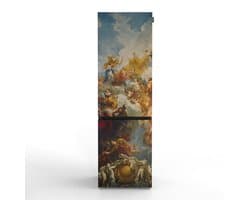 NUNKI LARGECOMBI-FVERS Combi Bottom Koelkast, E, 198+66l, Baroque Front