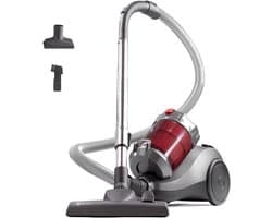SAVI® Steelstofzuiger met snoer - Steelstofzuiger - Stofzuiger - Rood - 40cm x 27cm x 35cm