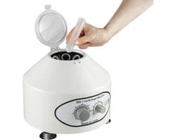 Flolife - Laboratoriumcentrifuge 6x20 ml 1790xg – Elektrische Tafelcentrifuge 0-4000 TPM met Regelbare Snelheid en Timer, 220V 25W voor Bloed, Plasma en Laboratoriumgebruik