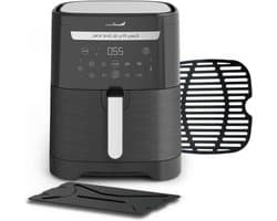 Luchtfriteuse Grill - Airfryer XXL - Gezond Koken - 2 Maaltijden Tegelijk - 65 L - Zwart