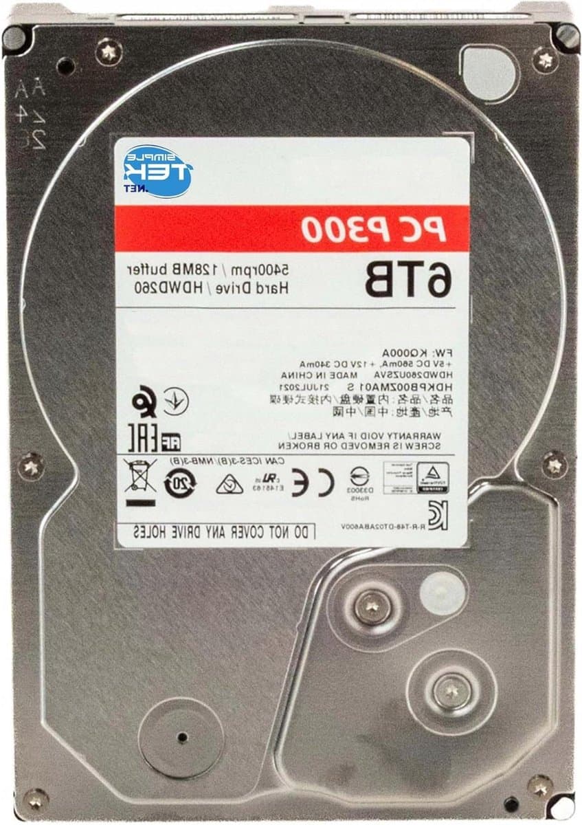 Interne Harde Schijf - Opslagstation - Desktop Uitbreiding - Hoge Capaciteit - 6 TB - Grijs — afbeelding 1