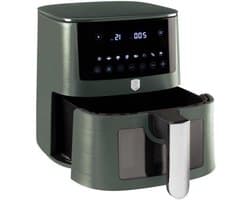 Heteluchtfriteuse Digitaal - Airfryer XL - Gezonde Maaltijden Bereiden - XXL 8 Liter Inhoud - 1650 Watt - Matgroen