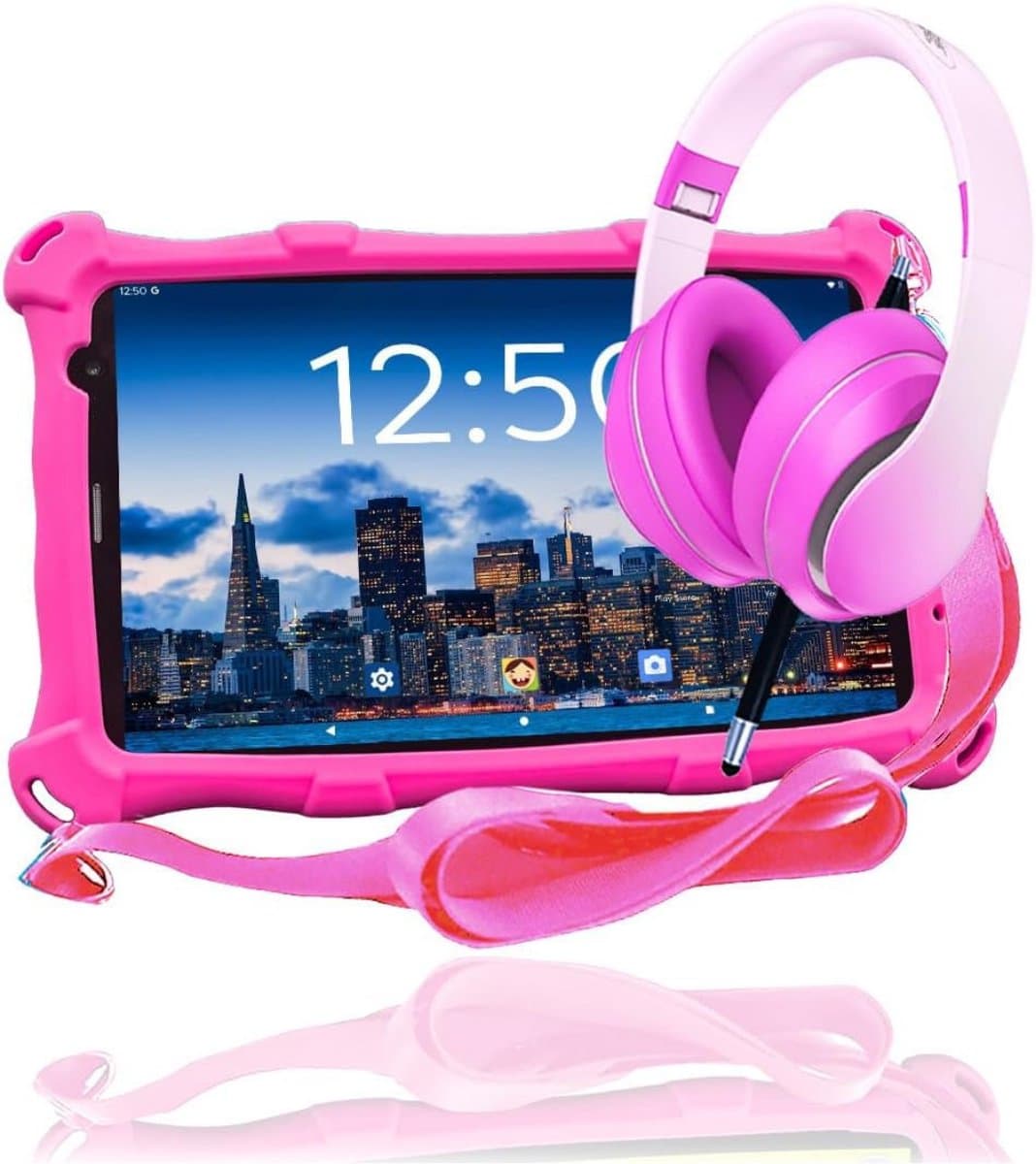Florixa® Kindertablet Deplay - Kinder Tablet Deplay - Kindertablet Deplay Pro - Roze - 23cm x 13cm x 1cm — afbeelding 1