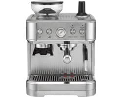 Koffiemachine van 15 bar met geïntegreerde molen - melkschuimer - 2,5 liter waterreservoir - roestvrijstalen barista-machine voor thuis en op kantoor.